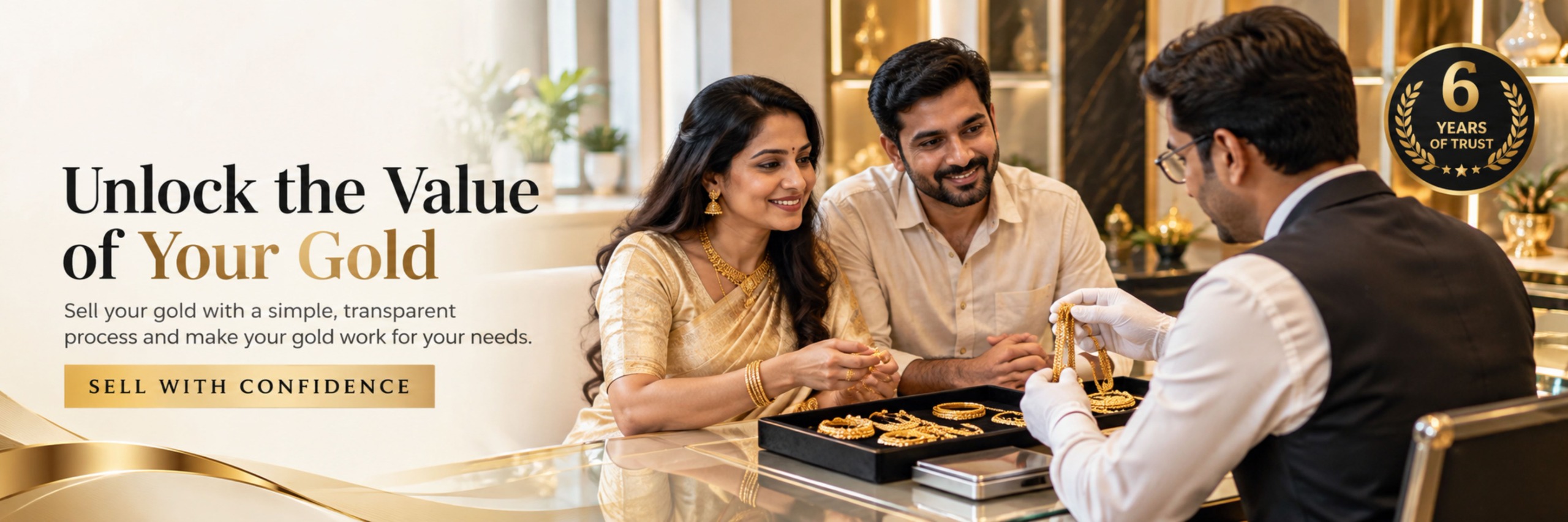 Unlock the value of your gold — sell your gold with a simple, transparent process at Aaditri Gold Buyers