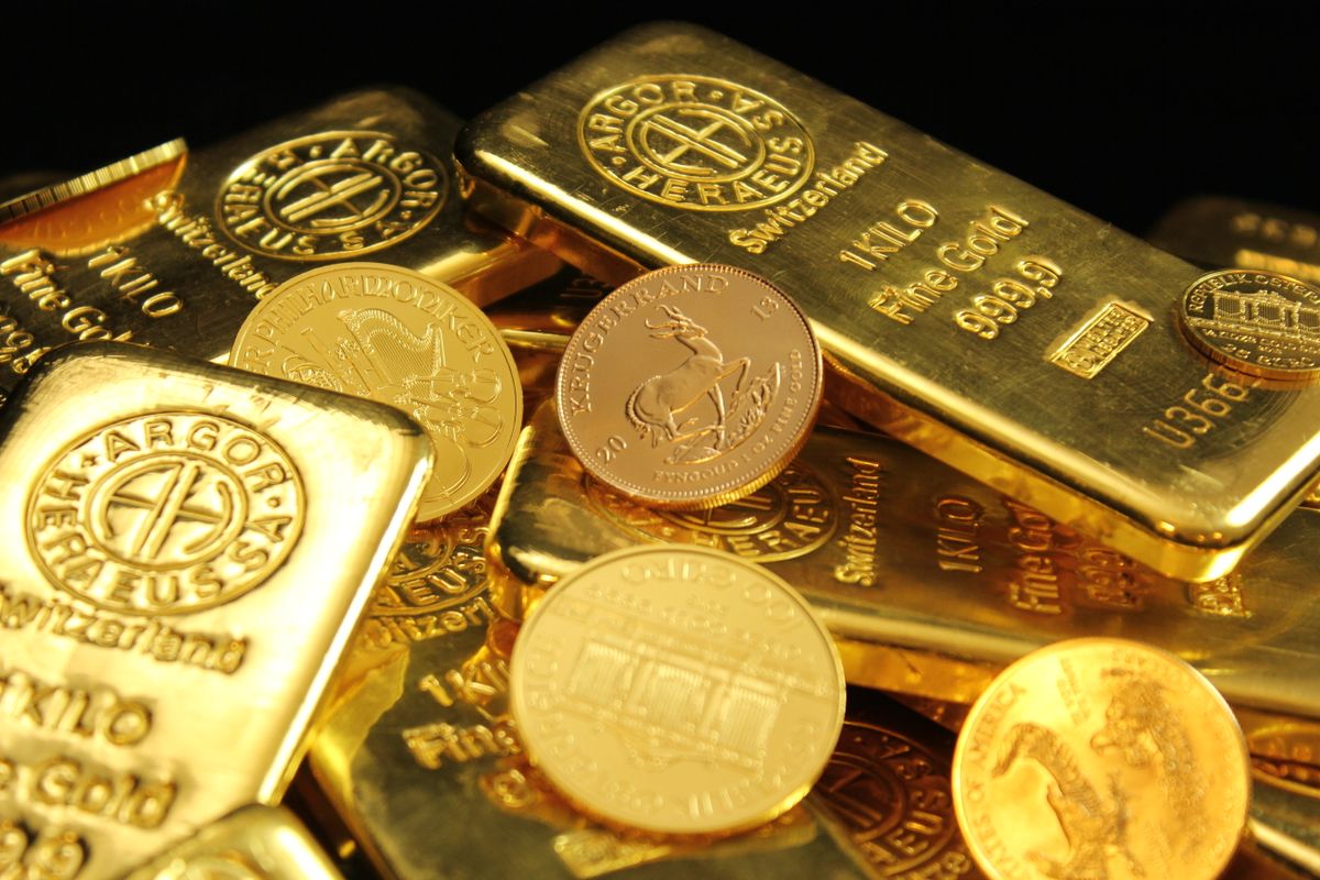 Illustration representing gold price trends